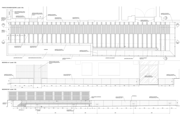 disegni di progetto Riqualificazione degli spazi comuni di un edificio di civile abitazione - Roma (RM)